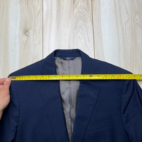 346 Brooks Brothers Mens Blue Explorer Fitzgerald Fit Sport Coat Blazer Size 42R - Picture 10 of 13